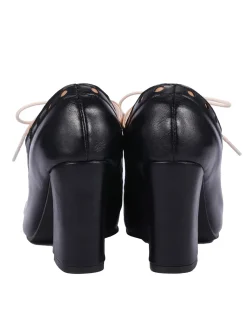 Sale Retro Stage Retro High Heels Saddle Shoes Black