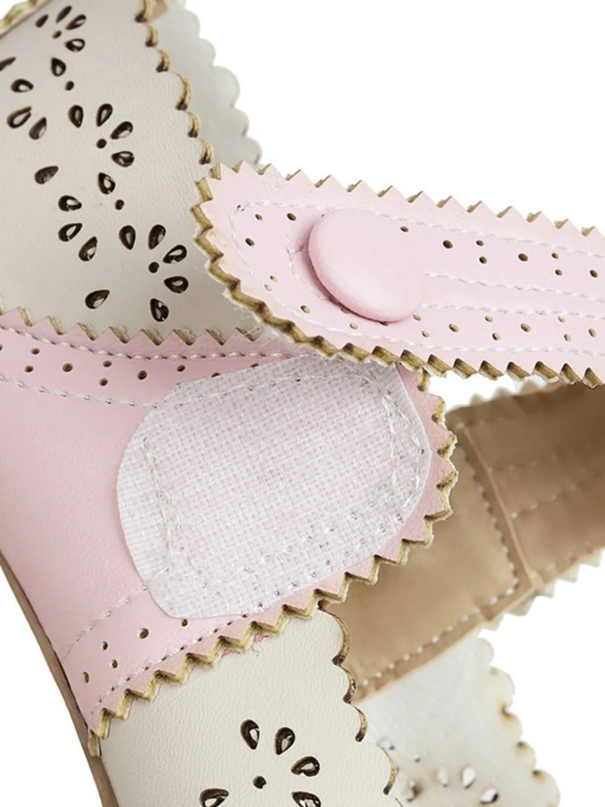 Discount Retro Stage Retro Hollow Out Ankle Strap High Heels Shoes