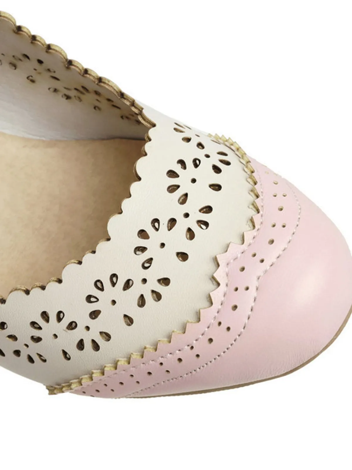 Discount Retro Stage Retro Hollow Out Ankle Strap High Heels Shoes