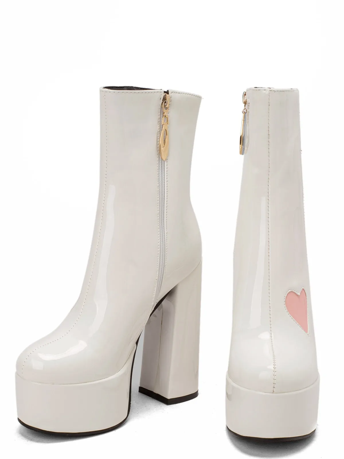 Online Retro Stage Retro Leather Super Thigh-High Boots