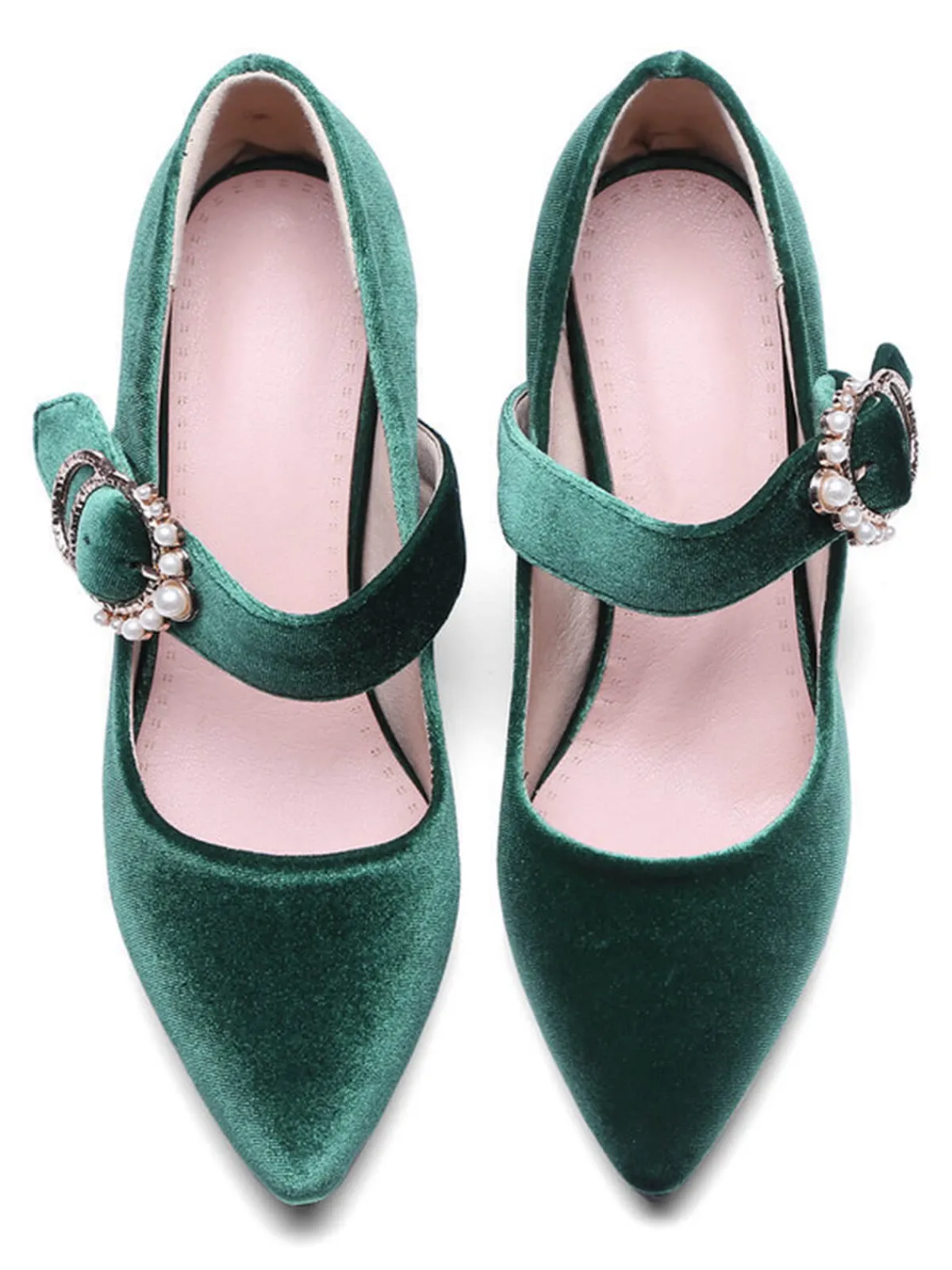 Best Retro Stage Retro Mary Jane Chunky High Heel Shoes