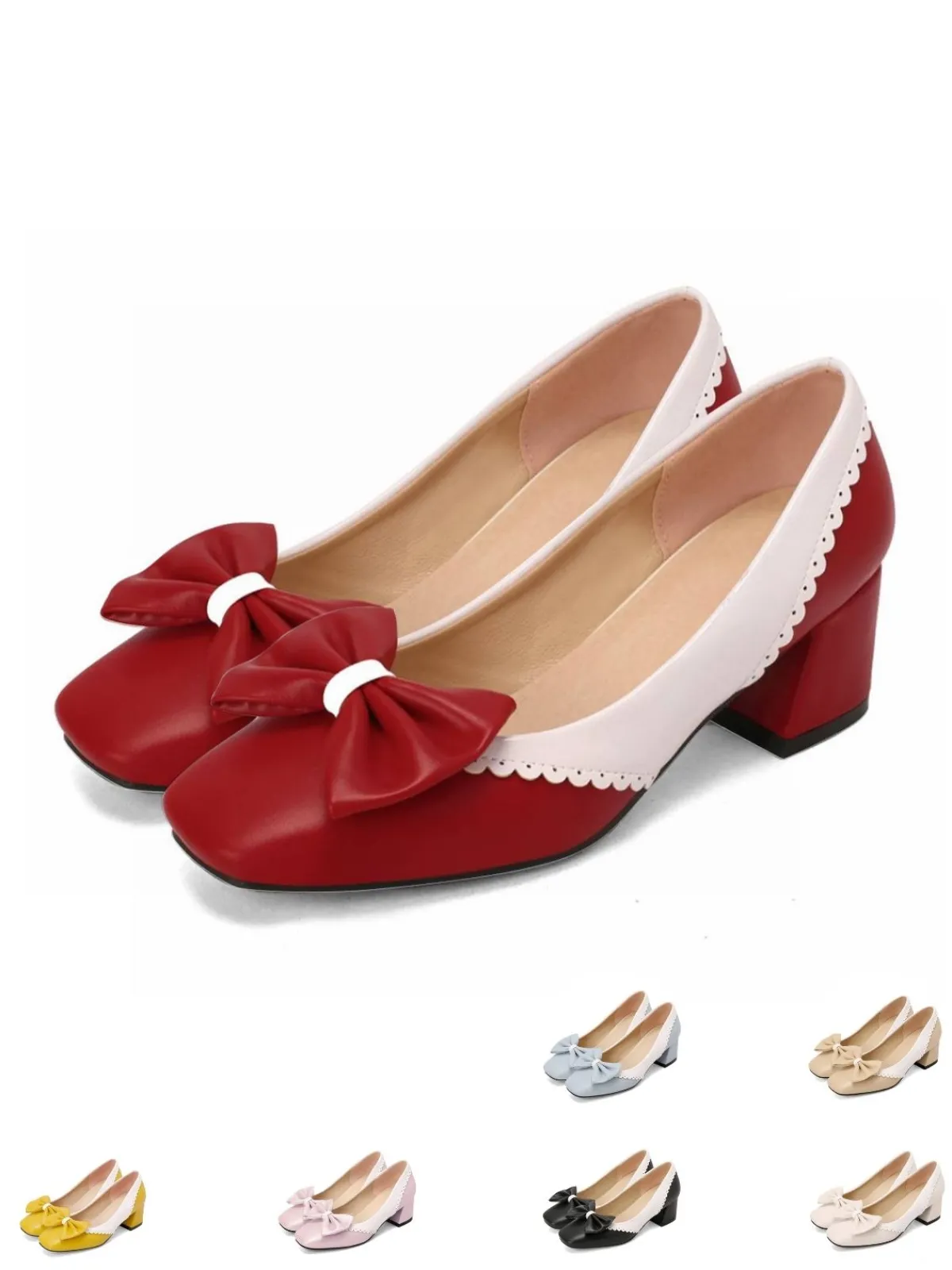 Fashion Retro Stage Retro Mary Jane High Heel Shoes