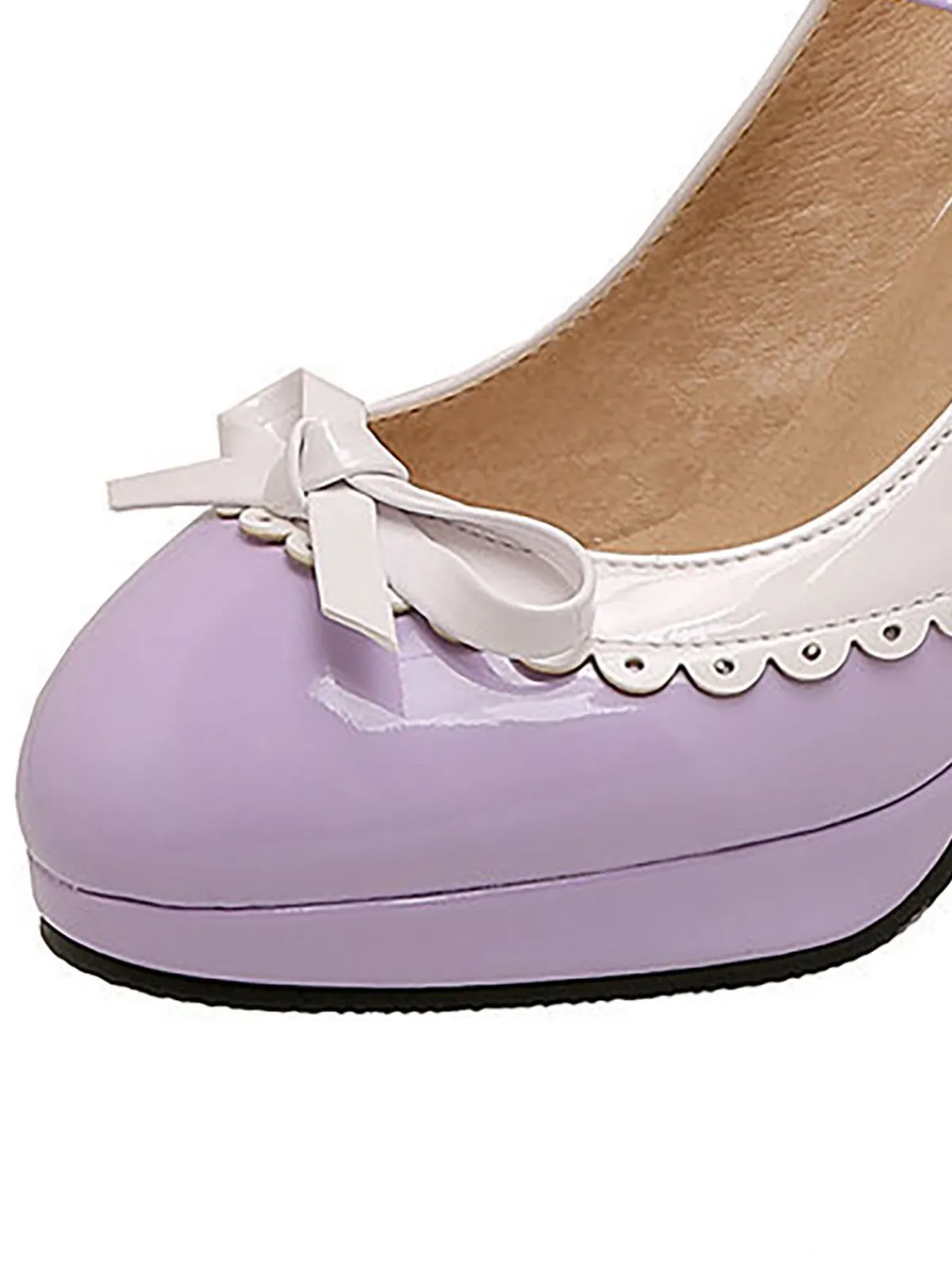 Best Retro Stage Retro Mary Jane High Heels Shoes