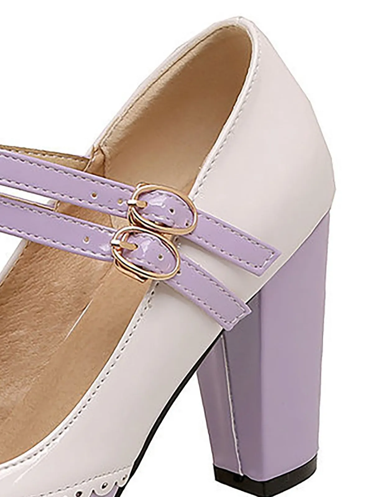 Best Retro Stage Retro Mary Jane High Heels Shoes