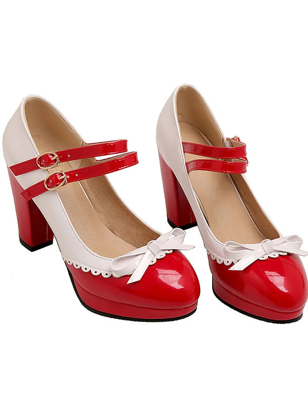 Best Retro Stage Retro Mary Jane High Heels Shoes
