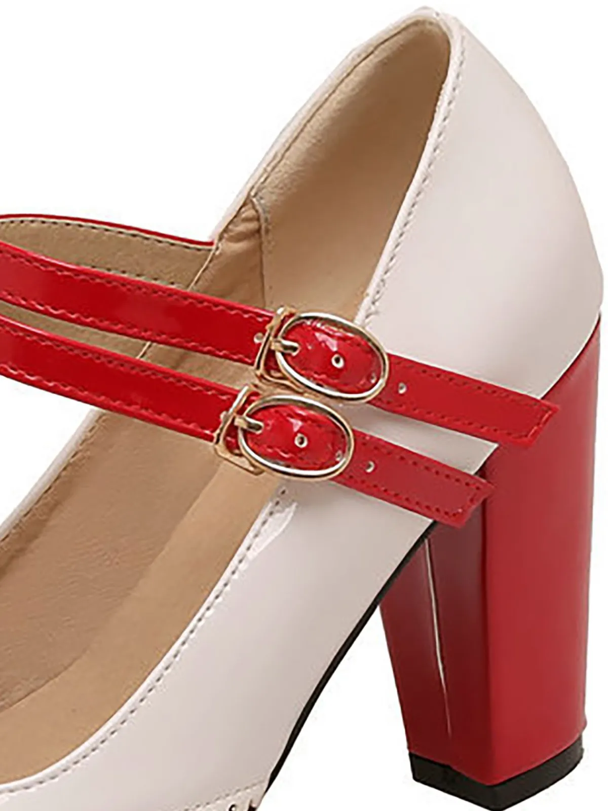 Best Retro Stage Retro Mary Jane High Heels Shoes