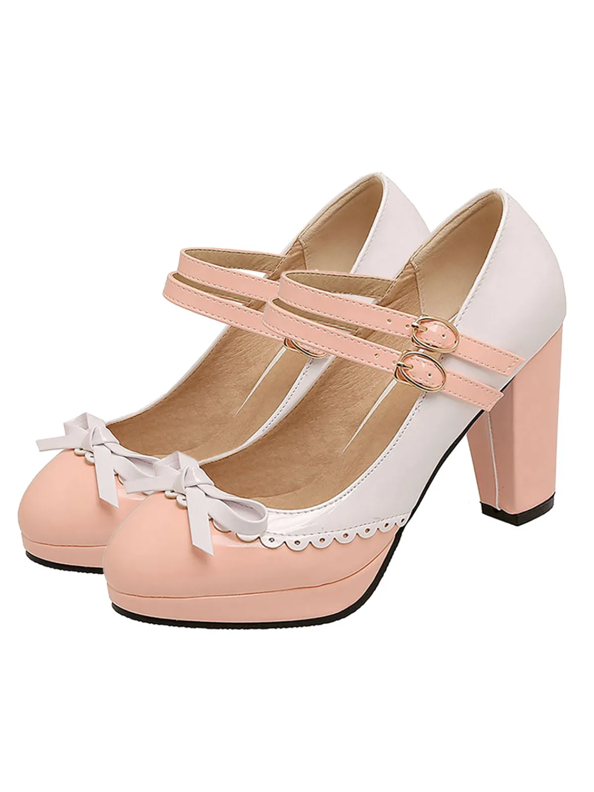 Best Retro Stage Retro Mary Jane High Heels Shoes