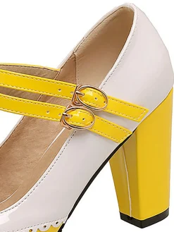 Best Retro Stage Retro Mary Jane High Heels Shoes