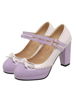 Best Retro Stage Retro Mary Jane High Heels Shoes