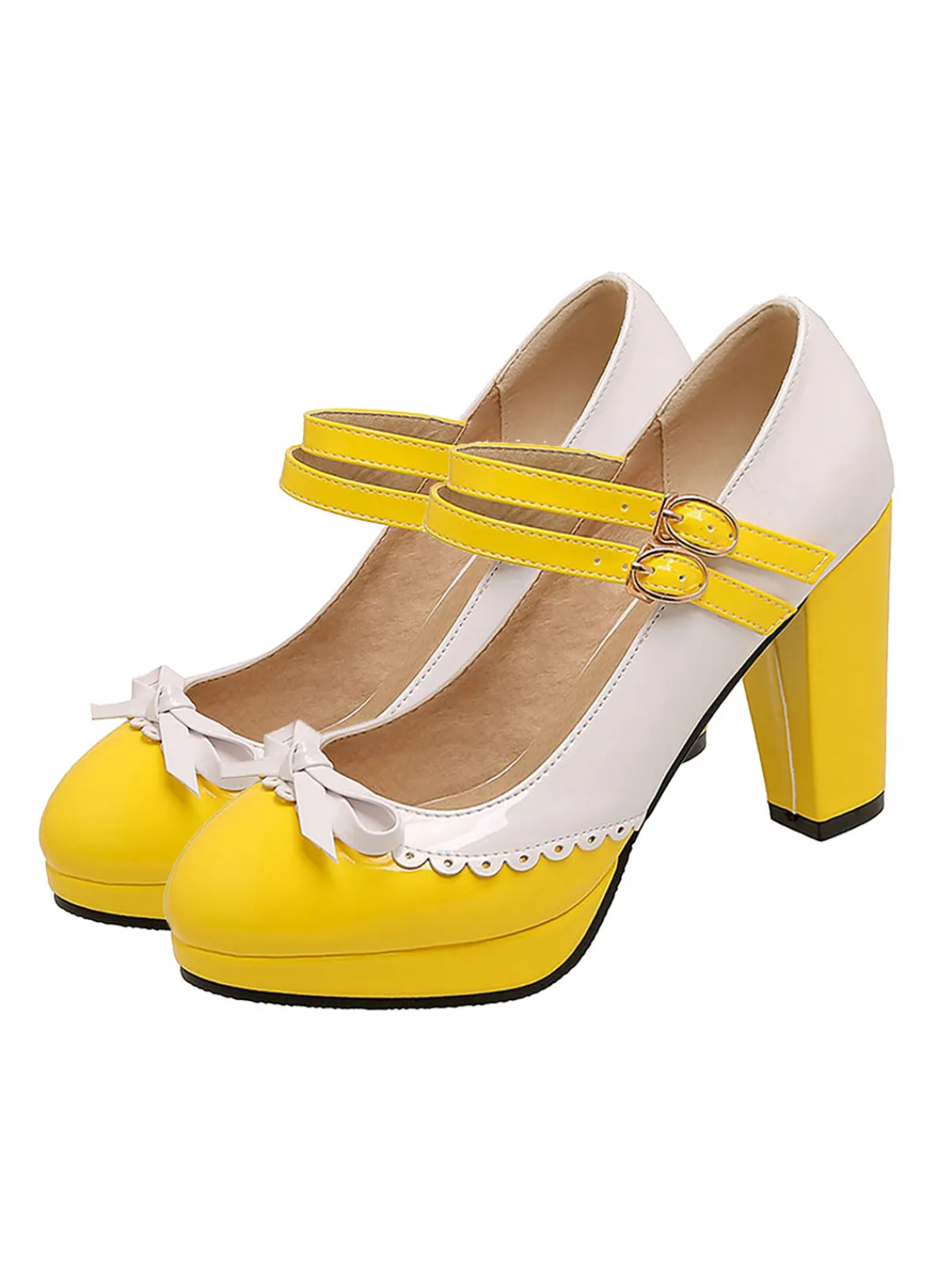 Best Retro Stage Retro Mary Jane High Heels Shoes