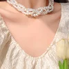 Hot Retro Stage Retro Multi-Layered Pearl Pendant Necklace