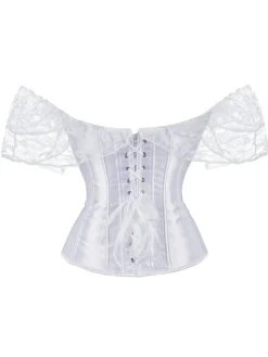 Best Retro Stage Retro Off-shoulder Lace Solid Corset