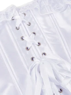 Best Retro Stage Retro Off-shoulder Lace Solid Corset