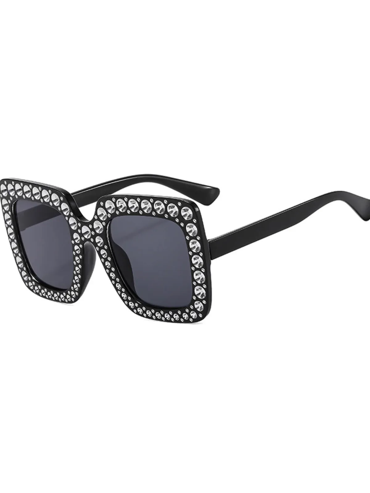Online Retro Stage Retro Party Rhinestone Sqaure Sunglasses