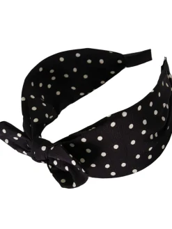 Fashion Retro Stage Retro Polka Dot Knotted Bowknot Headband