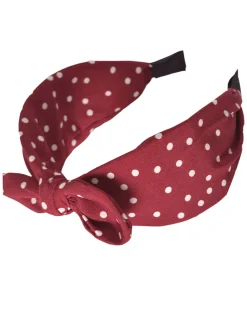 Fashion Retro Stage Retro Polka Dot Knotted Bowknot Headband