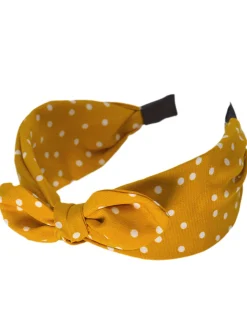 Fashion Retro Stage Retro Polka Dot Knotted Bowknot Headband