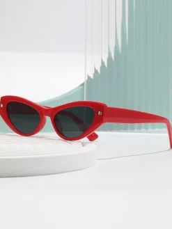 New Retro Stage Retro Red Cat Eye Sunglasses