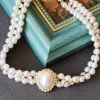 Outlet Retro Stage Retro Rhinestone Pearl Necklace