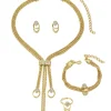 Outlet Retro Stage Retro Rhinestoned Gold Accessories Set