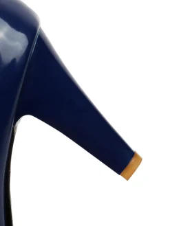 New Retro Stage Retro Round Toe Bow High Heels Shoes