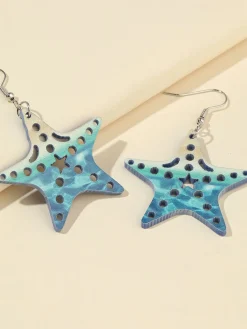 Fashion Retro Stage Retro Sea Creature Ombré Dangle Earrings