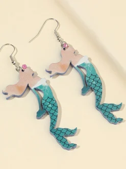 Fashion Retro Stage Retro Sea Creature Ombré Dangle Earrings