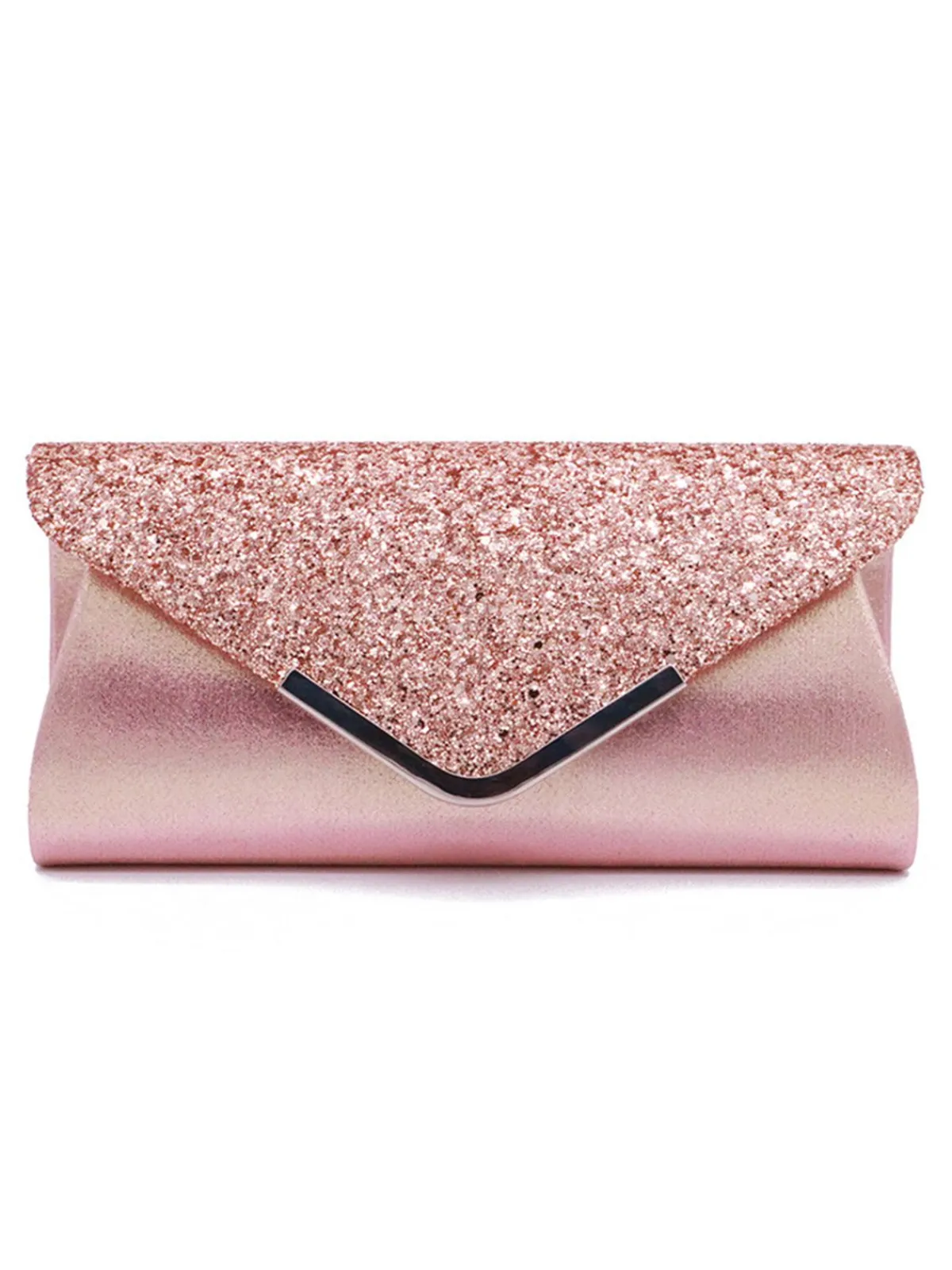 New Retro Stage Retro Sequined Leather Evening Clutch