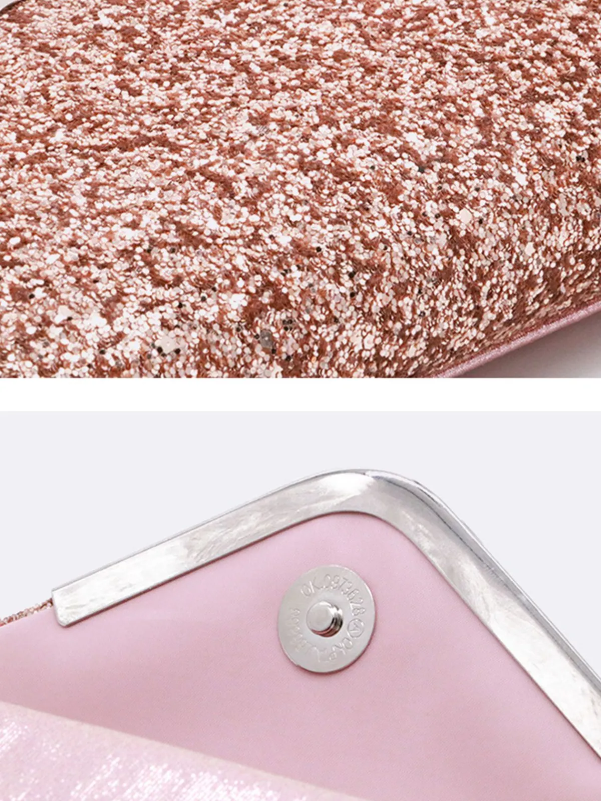 New Retro Stage Retro Sequined Leather Evening Clutch