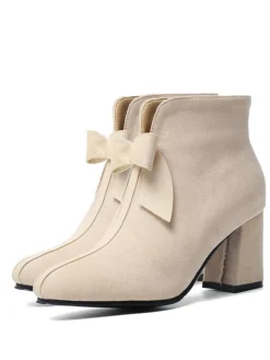 Clearance Retro Stage Retro Short Plush Solid Warm Boots