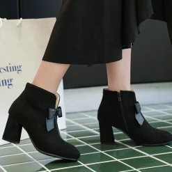 Clearance Retro Stage Retro Short Plush Solid Warm Boots