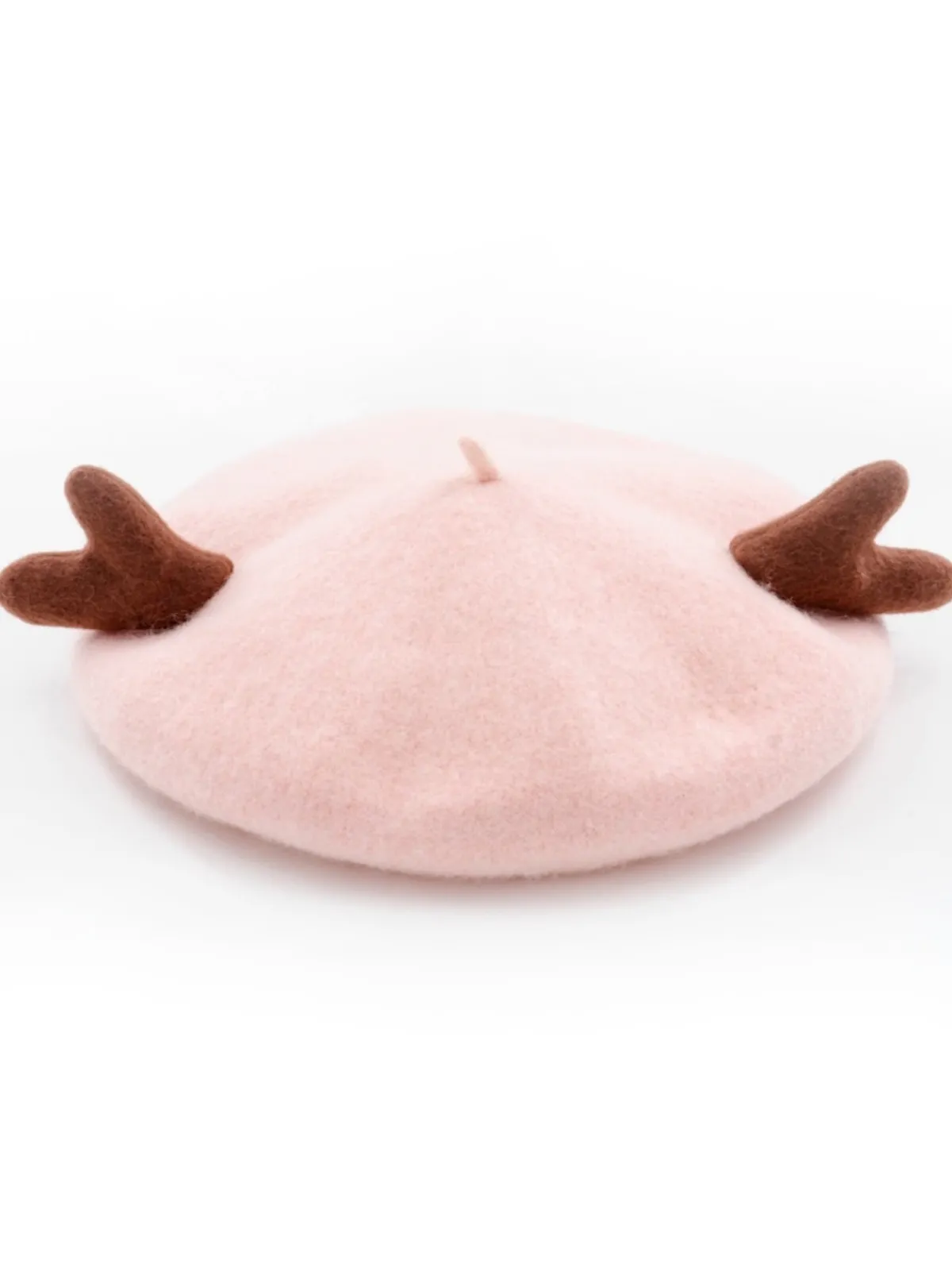 Hot Retro Stage Retro Solid Antlers Wool Berets