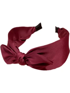 New Retro Stage Retro Solid Knotted Bowknot Headband