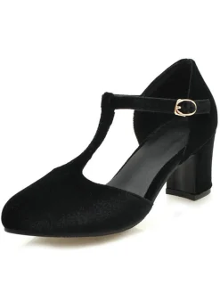 Fashion Retro Stage Retro T-Strap Mary Jane High Heel Shoes