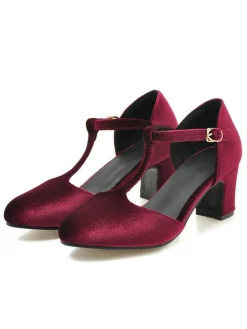 Sale Retro Stage Retro T-Strap Mary Jane High Heel Shoes