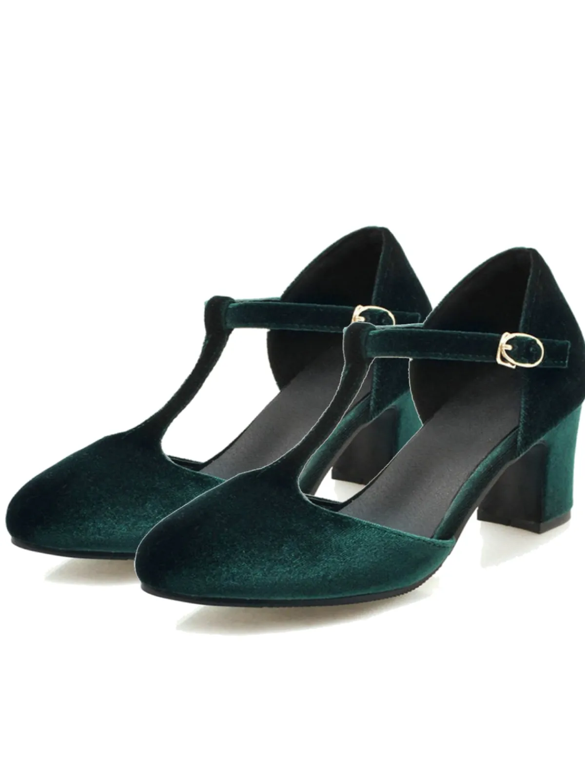 Sale Retro Stage Retro T-Strap Mary Jane High Heel Shoes