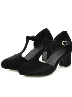 New Retro Stage Retro T-Strap Mary Jane High Heel Shoes