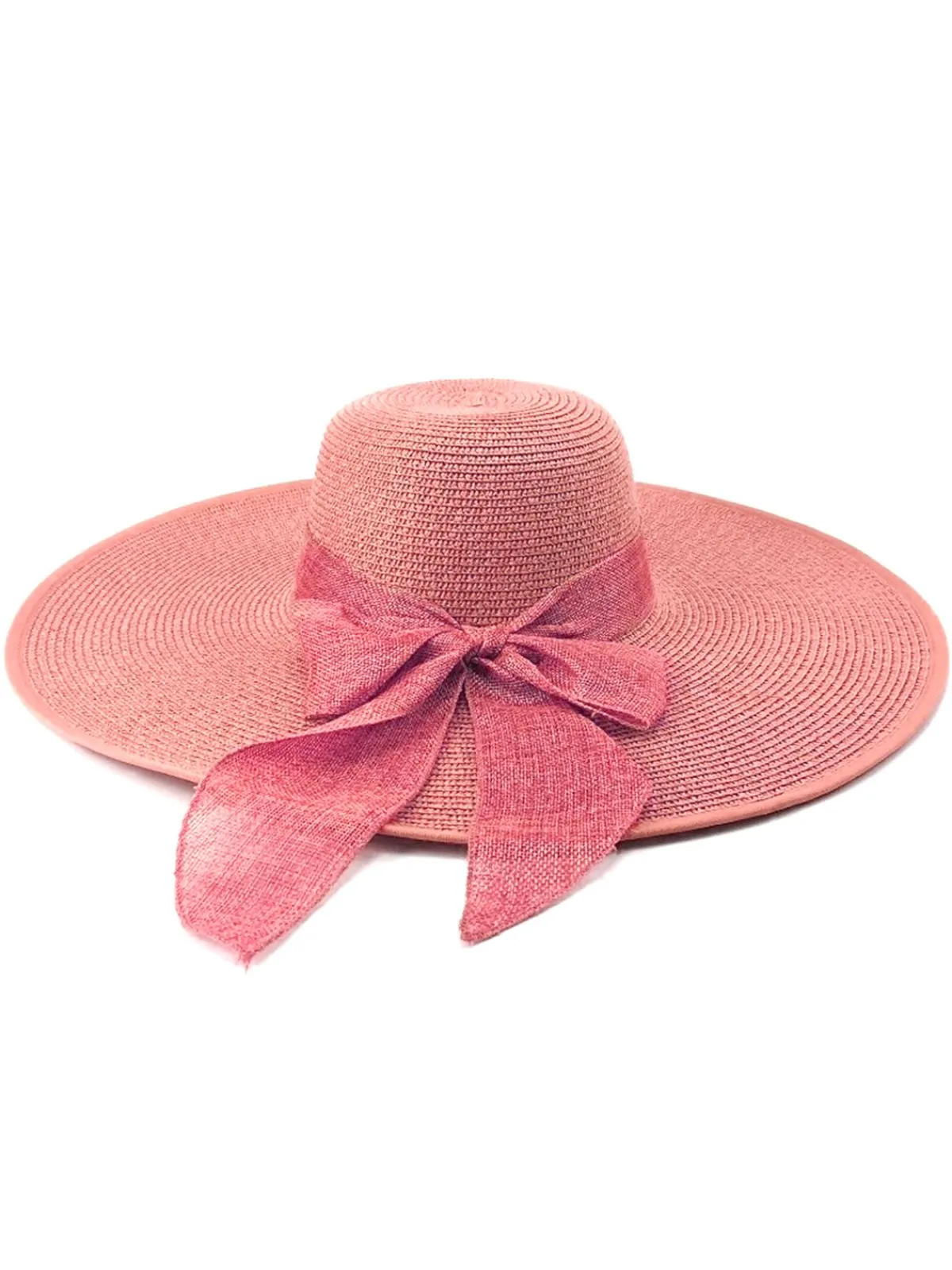 New Retro Stage Ribbon Wide Brim Raffia Sun Hat
