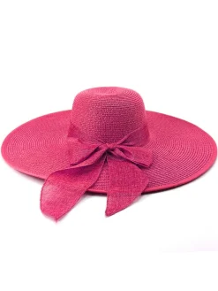 Best Retro Stage Ribbon Wide Brim Raffia Sun Hat