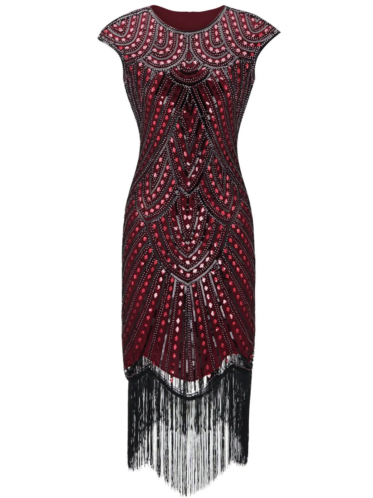 Discount Retro Stage 1920s Beaded Flapper Gatsby Dress