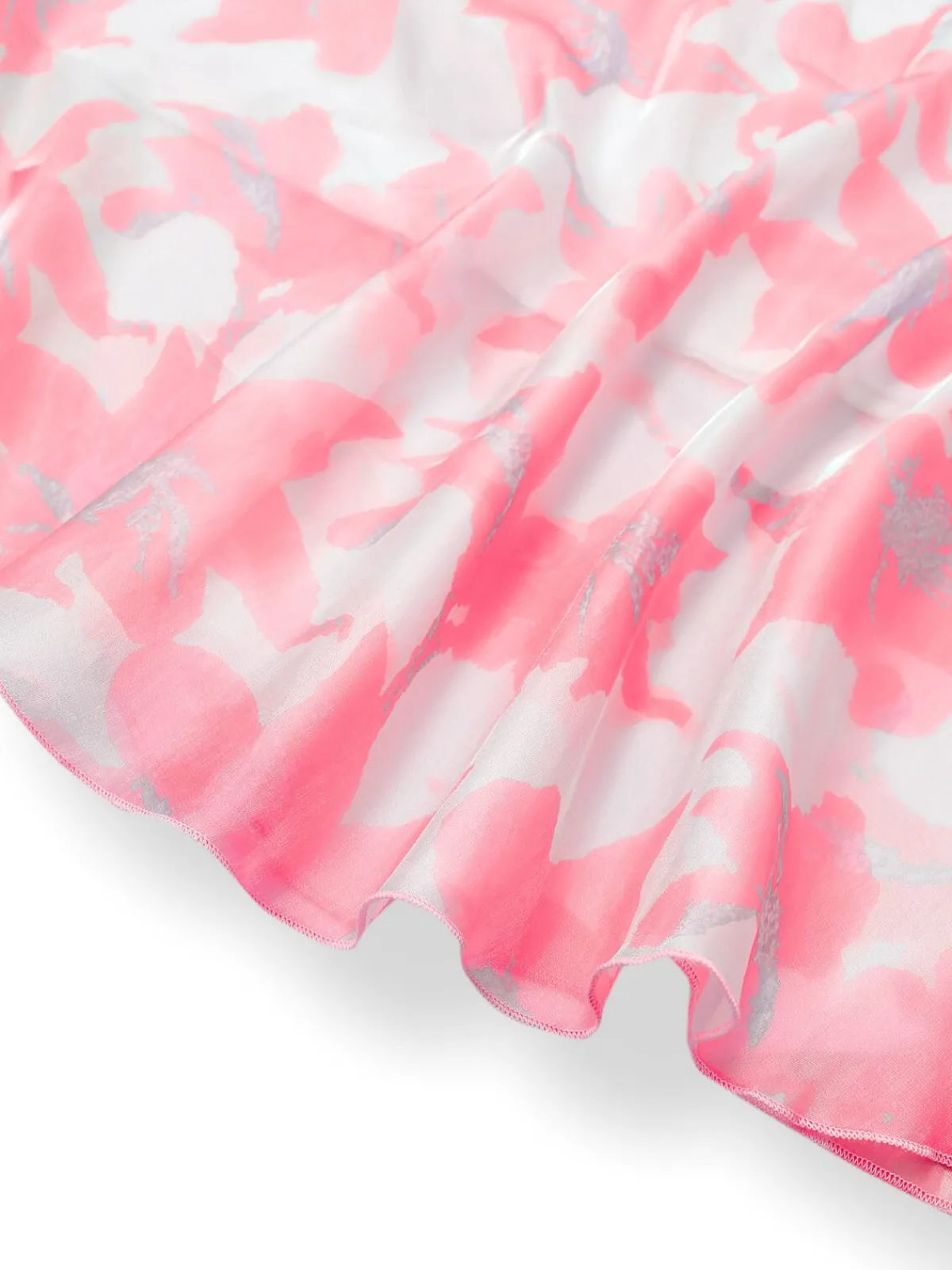 Fashion Retro Stage 1930s Bow Organza Floral Spaghetti Straps Dress