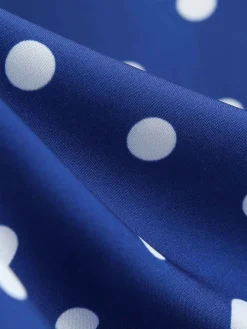 Hot Retro Stage 1950s Cap Sleeve Polka Dot Belted Dress