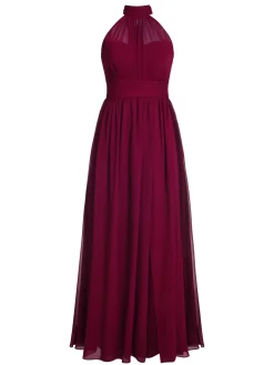 Clearance Retro Stage 1950s Chiffon Sleeveless Solid Vintage Dress