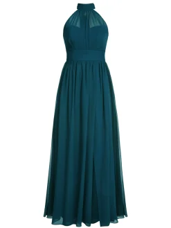 Clearance Retro Stage 1950s Chiffon Sleeveless Solid Vintage Dress