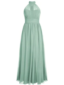 Clearance Retro Stage 1950s Chiffon Sleeveless Solid Vintage Dress