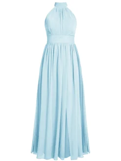 Clearance Retro Stage 1950s Chiffon Sleeveless Solid Vintage Dress