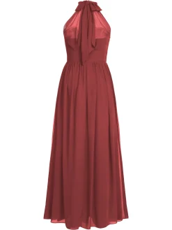 Clearance Retro Stage 1950s Chiffon Sleeveless Solid Vintage Dress