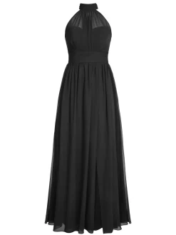 Clearance Retro Stage 1950s Chiffon Sleeveless Solid Vintage Dress