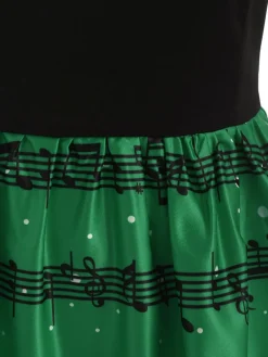 Discount Retro Stage 1950s Christmas Kitty Swing Dress