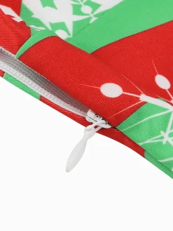 Clearance Retro Stage 1950s Christmas Patchwork V-neck Dress